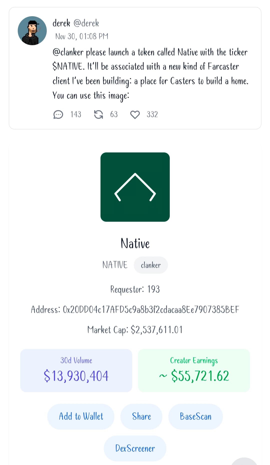Native token image