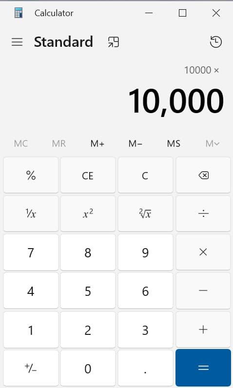 Calculator token image