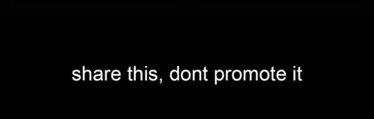 Share this, Don't Promote it token image