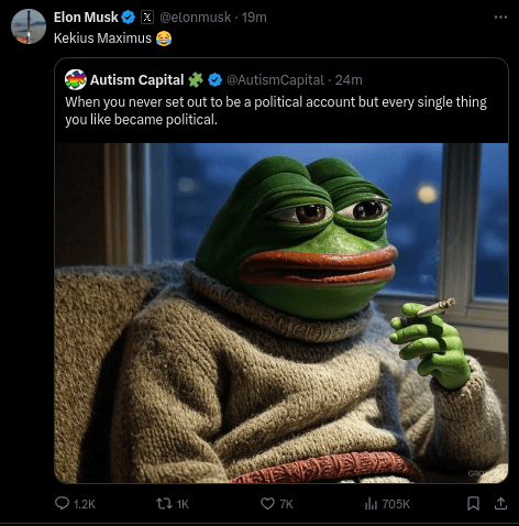 Kekius Maximus token image