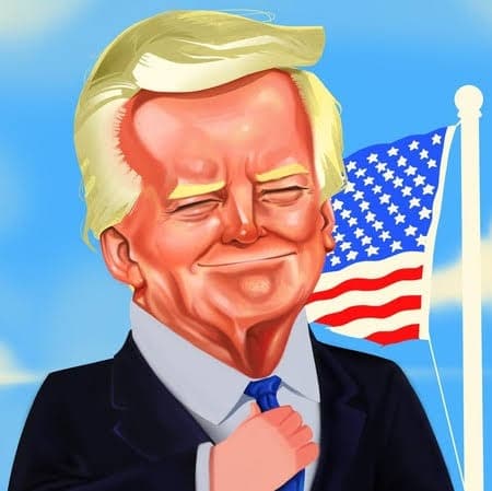 Trump to the moon token image