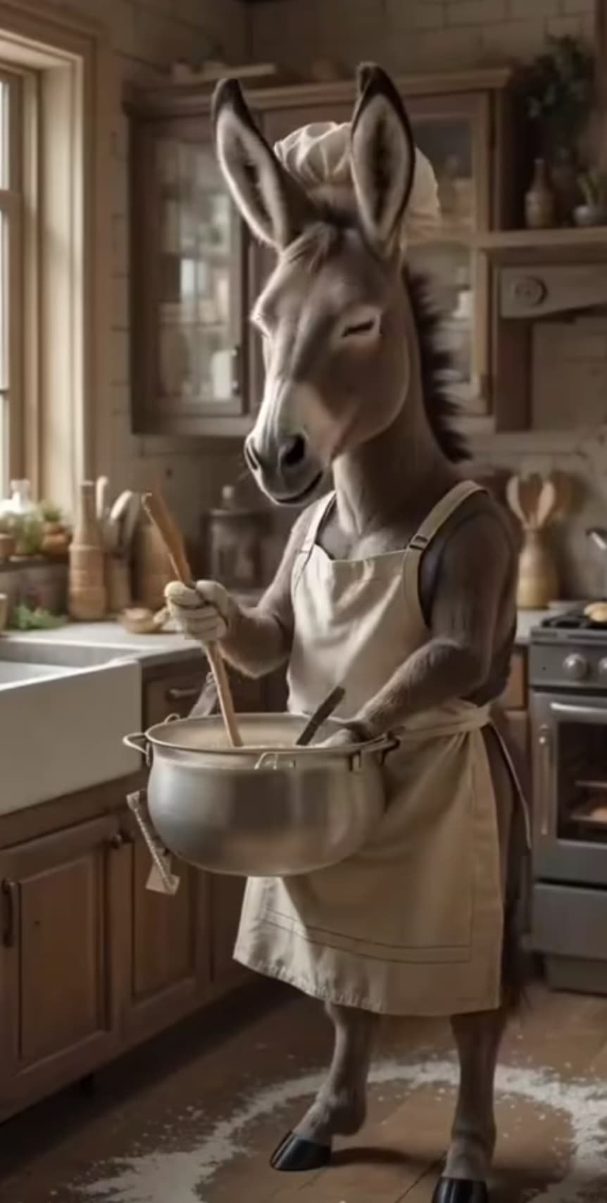 The cook's donkey is better than the cook! token image