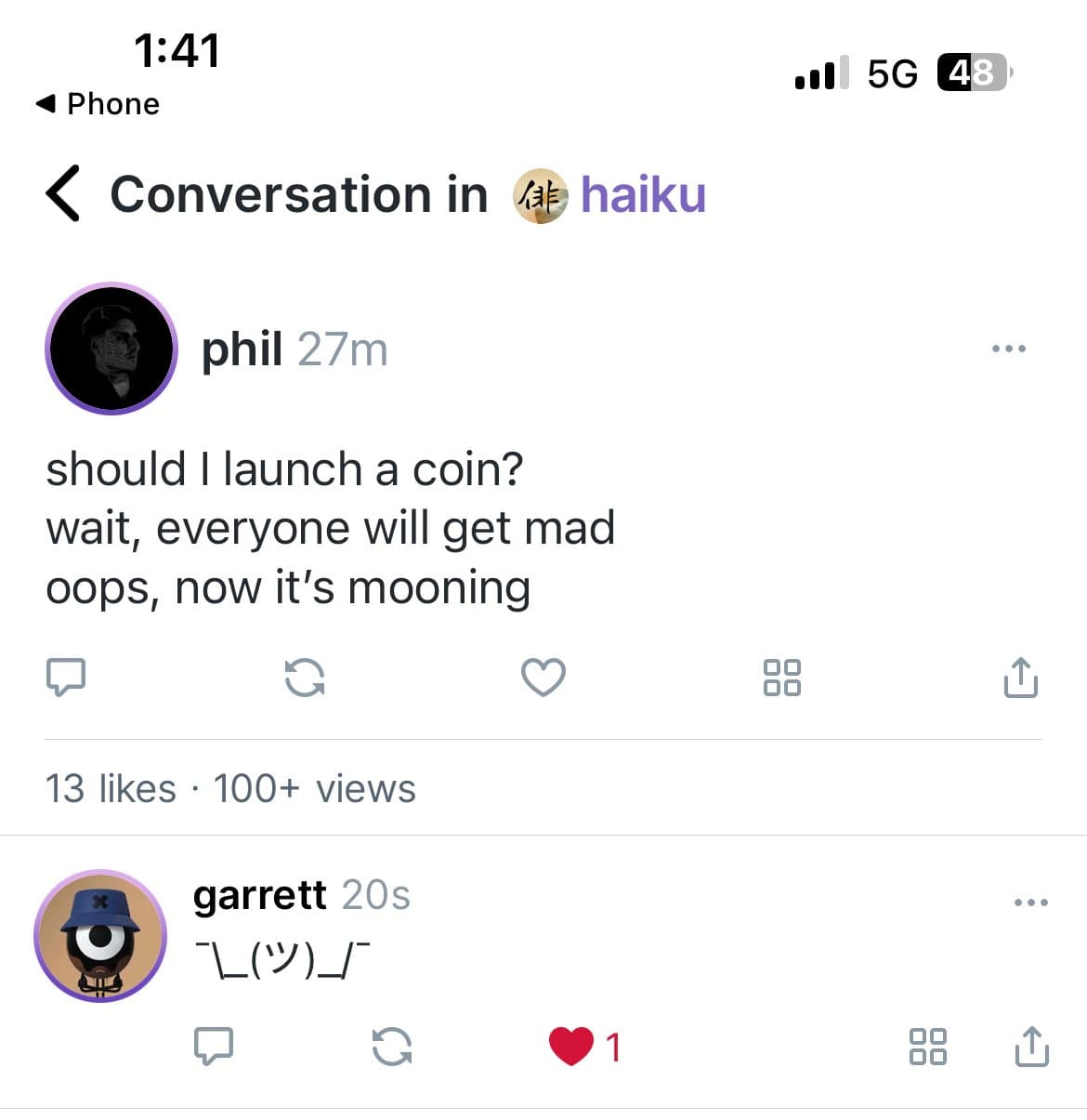 Humble Brag Haiku token image