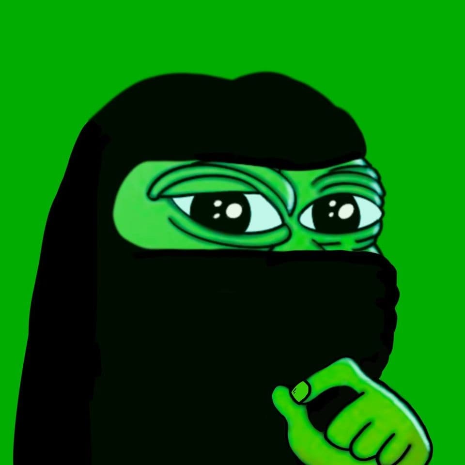 pepe wif mask token image