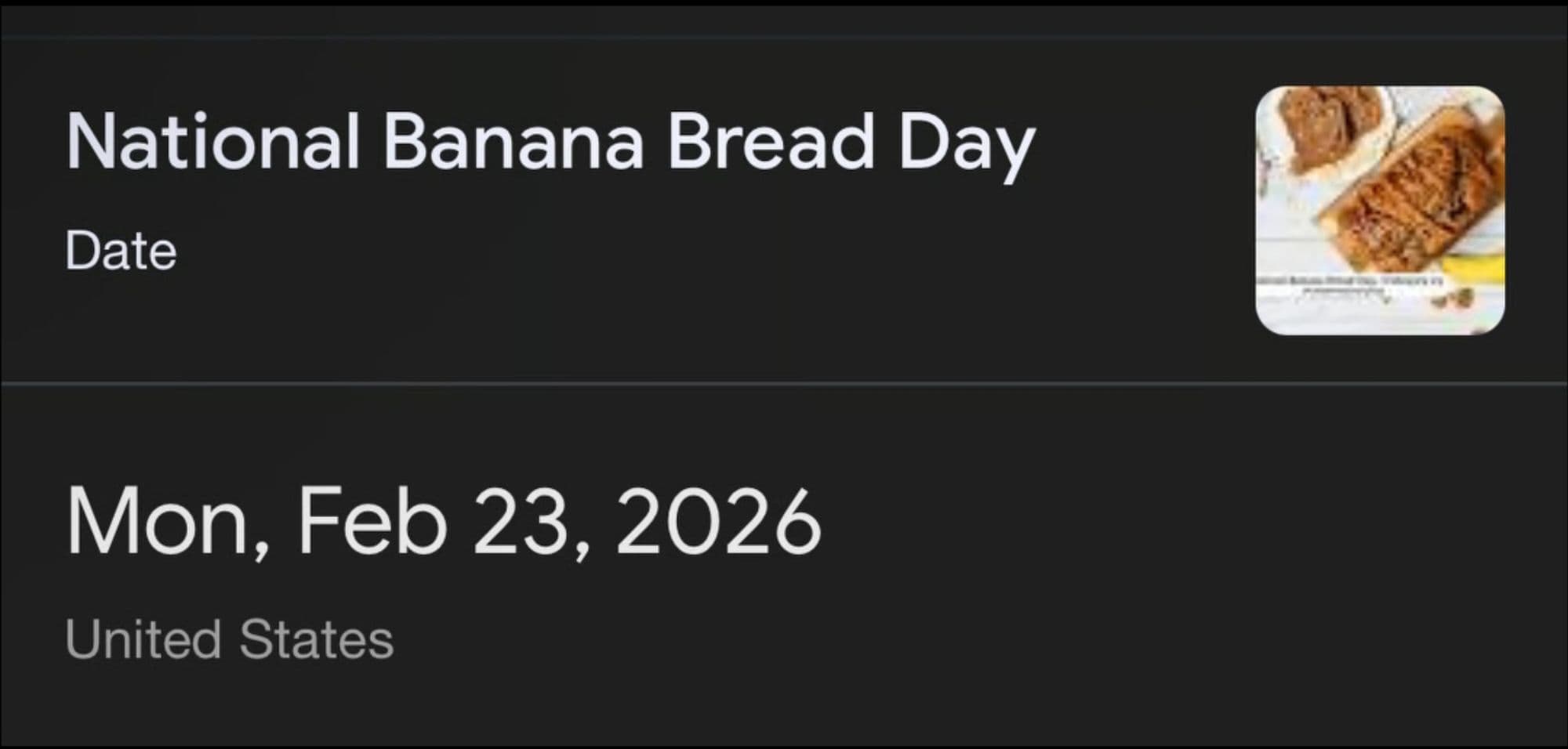 National Banana Bread Day token image