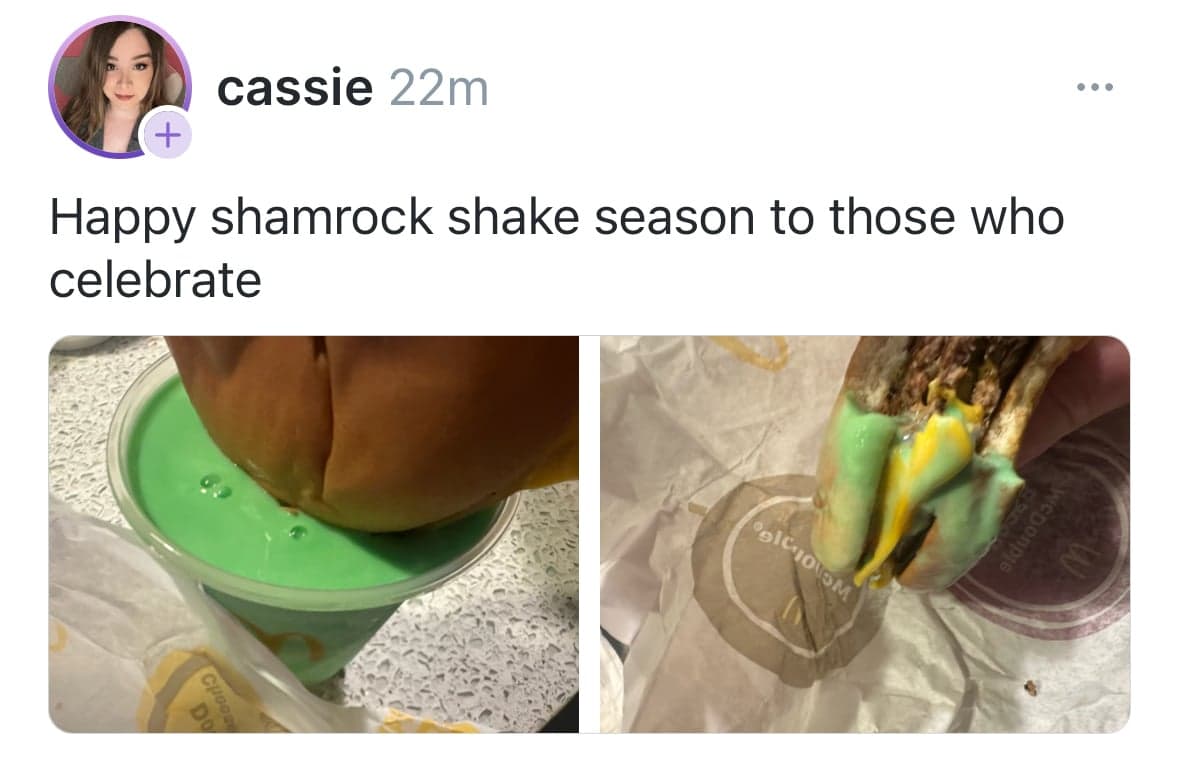 Shamrock shake season token image