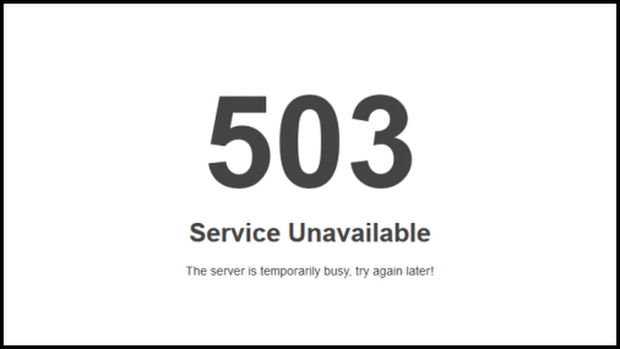 Error 503 token image